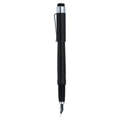 Stilou DIPLOMAT Magnum, cu penita EF, din otel inoxidabil - crow black