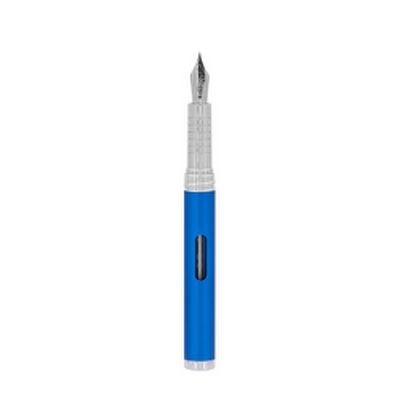 Stilou DIPLOMAT Nexus, cu penita M, din otel inoxidabil - Blue Chrome