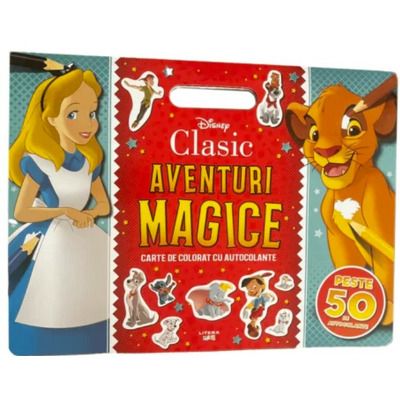 Disney Clasic. Aventuri magice. Carte de colorat cu autocolante