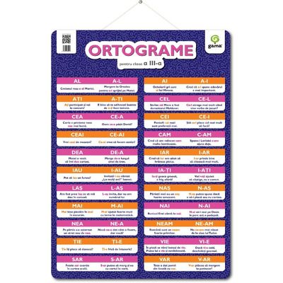 ORTOGRAME pentru clasa a III-a