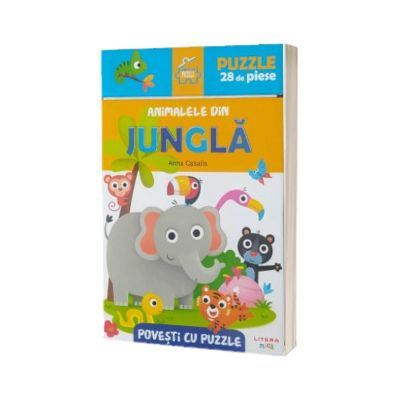 Povesti cu puzzle. Animalele din jungla