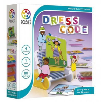 Smart Games - Dress Code, joc de logica cu 80 de provocari, 4+ ani