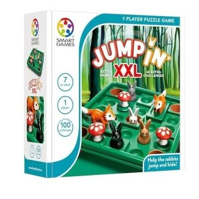 Smart Games - Jump In' XXL, joc de logica cu 100 de provocari, 7+ ani