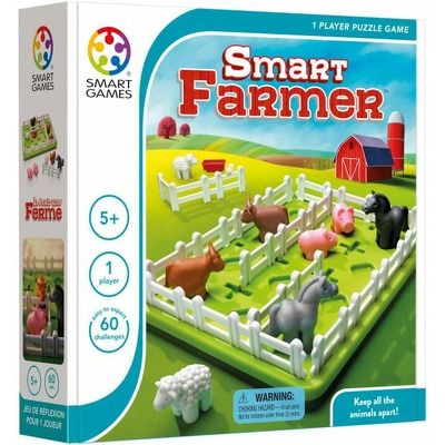 Smart Games - Smart Farmer, joc de logica cu 60 de provocari, 4+ ani
