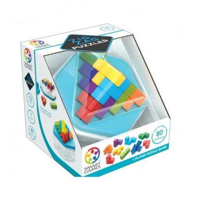 Smart Games -Zig Zag puzzler, joc de logica cu 80 de provocari, 12+ ani