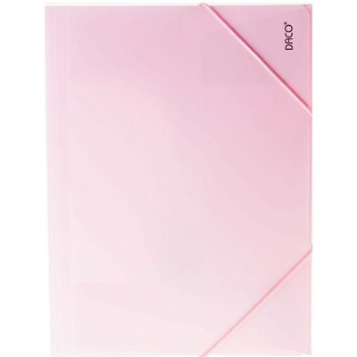 Mapa plastic cu elastic A4 Roz pastel DACO
