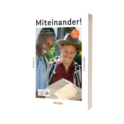 Miteinander! Deutsch fur Alltag und Beruf A2.1 Kurs- und Arbeitsbuch plus interaktive Version