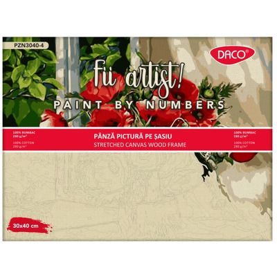 Panza pictura pe numere 30×40 cm DACO