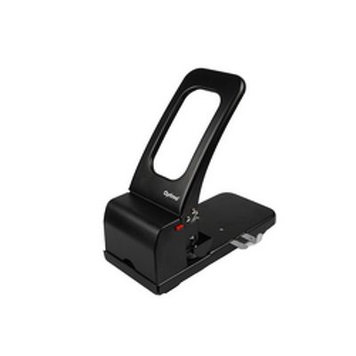 Perforator metalic, de mare capacitate, 100 coli, Optima HDP100 - negru