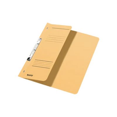 Dosar cu sina Leitz 1/2, carton, A4, incopciat, 170 coli, kraft