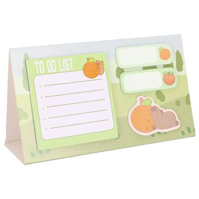 Notite adezive Strigo Capybara verde pastel 