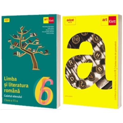 Pachet Educational Clasa a VI-a: Caiet de Limba si Literatura Romana si Cartea mea de Gramatica