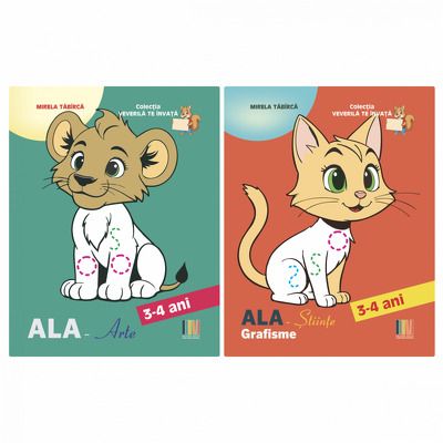 Set 2 carti Grafisme, nivel I (3-4 ani)