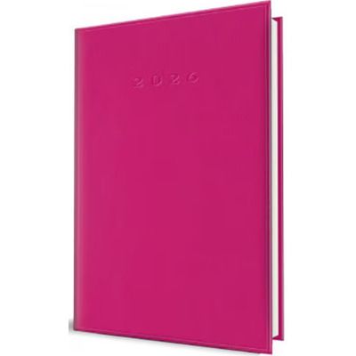 Agenda datata 2026 Herlitz, RO A5, 352 pagini, coperta buretata, culoare fucsia