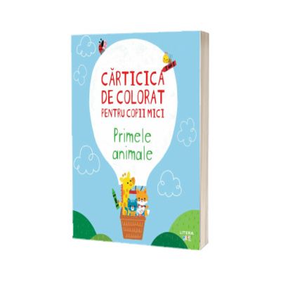 Carticica de colorat pentru copii mici. Primele animale