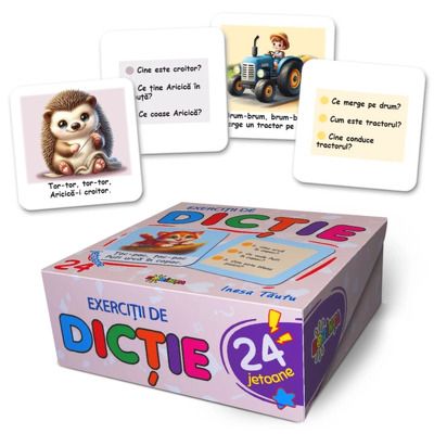 Exercitii de dictie. 24 jetoane