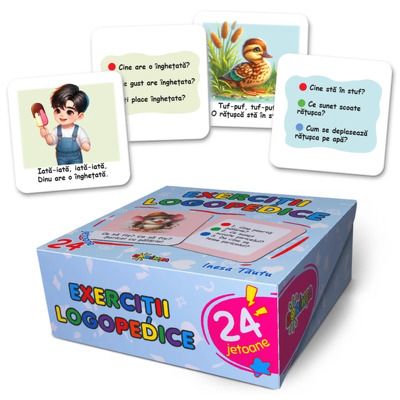 Exercitii Logopedice. 24 jetoane