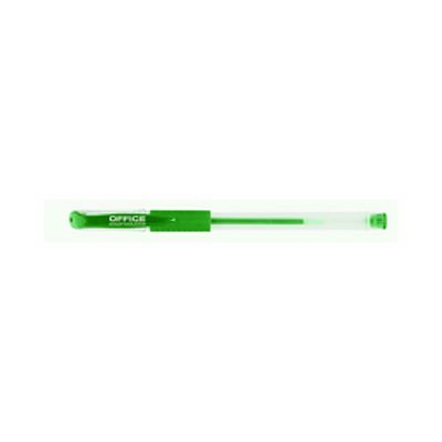 Pix transparent cu gel, cu rubber grip, varf 0.5mm, Office Products - verde