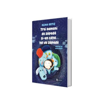 Trei oameni de zapada si-un catel tot de zapada