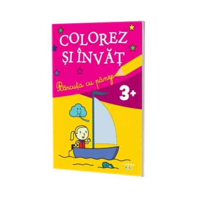 Colorez si invat. Barcuta cu panze (3+)