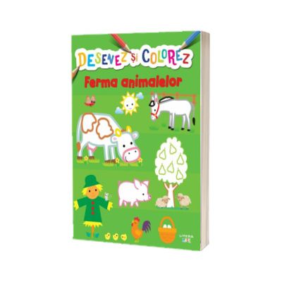 Desenez si colorez. Ferma animalelor