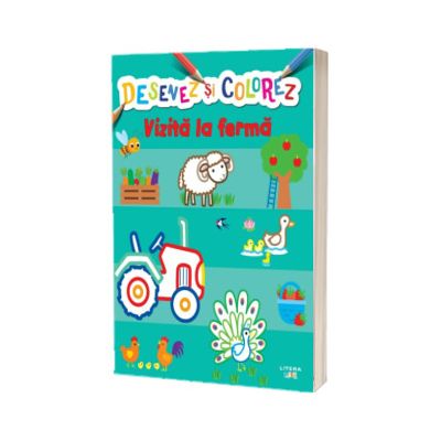 Desenez si colorez. Vizita la ferma