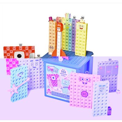 MathLinkCubes Numberblocks Set activitati - Eroii cu Zero