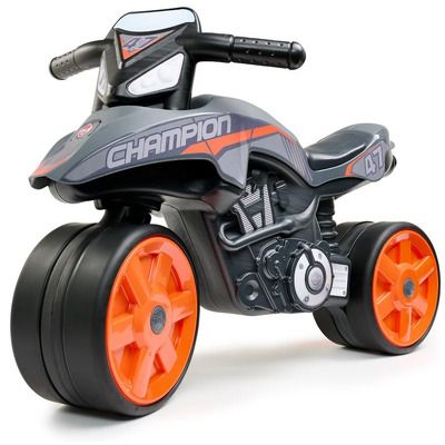 Motocicleta copii cu roti silentioase Street Champion, gri