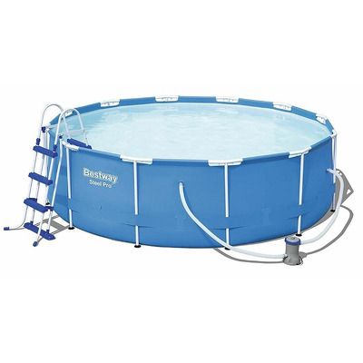 Piscina Bestway, dimensiune 3.66x1.00 m, pompa, filtru, scara incluse