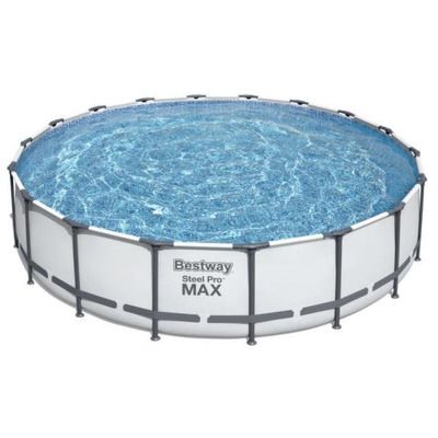 Piscina cadru Rotunda, Bestway Steel Pro Max, 56462, Albastru, 5.49 x 1.22 m