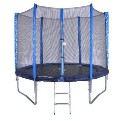 Trambulina Spartan cu plasa de protectie si scara, 426cm, 150kg