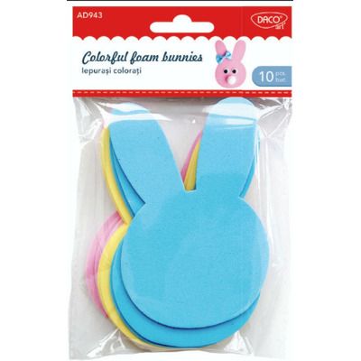 Iepurasii colorati din spuma