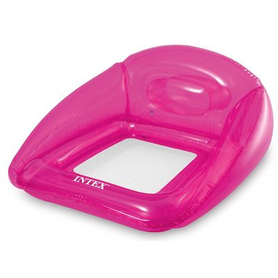 Saltea fotoliu roz transparent