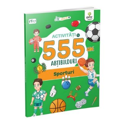 Activitati cu 555 de abtibilduri - sporturi