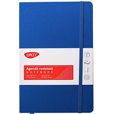 Agenda A5 nedatata cu 80 file Albastru