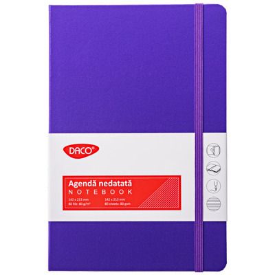 Agenda A5 nedatata cu 80 file Mov