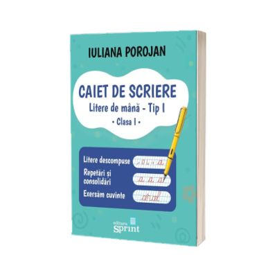 Caiet de scriere. Litere de mana