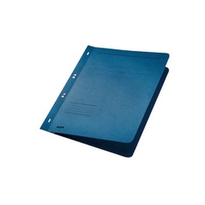 Dosar cu sina Leitz 1/1, carton, A4, cu capse, 170 coli, albastru