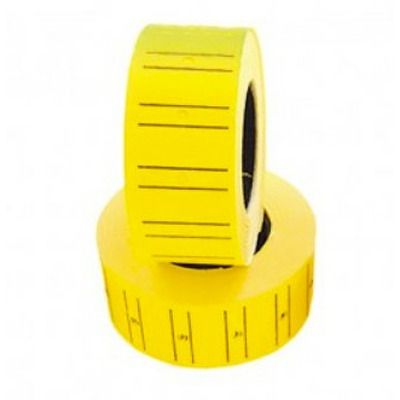 Etichete rola pret drepte galbene 800 buc