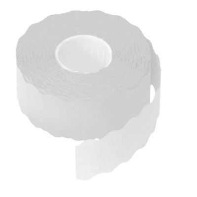 Etichete rola pret ondulate albe 800 buc