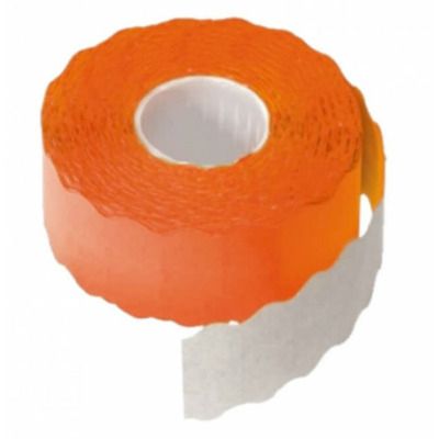 Etichete rola pret ondulate portocalii 800 buc