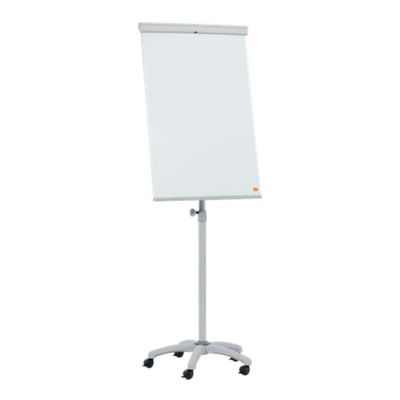 Flipchart mobil NOBO Essentials, otel lacuit, magnetic, alb