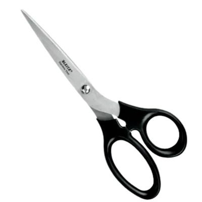 Foarfece pentru birou, otel inoxidabil, 200 mm, negru