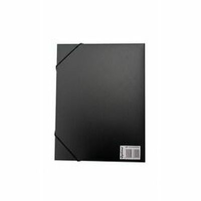 Mapa din plastic cu elastic pe colturi, latime 40mm, 800 microni, Optima - negru