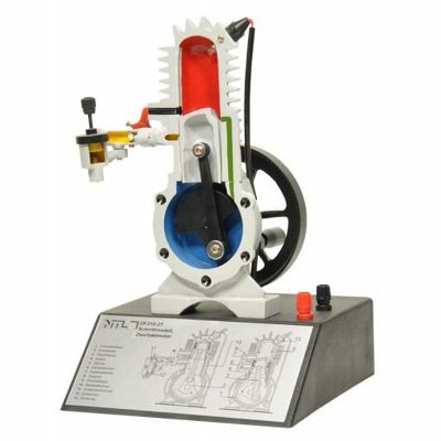 Motor in doi timpi - model demonstrativ pentru studierea functionarii motorului