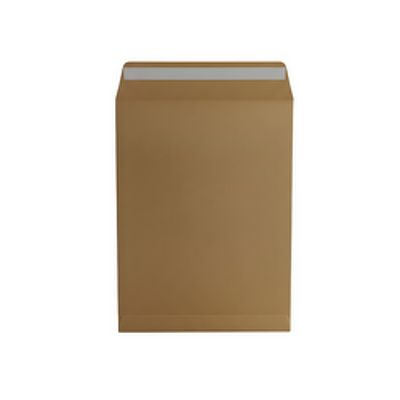 Plic B4 (353x250mm), cu burduf 50mm, lipire siliconica, 25 buc/set, Optima - kraft