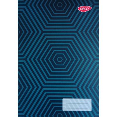 Registru A4 96 file, model geometric, albastru, RG496DR