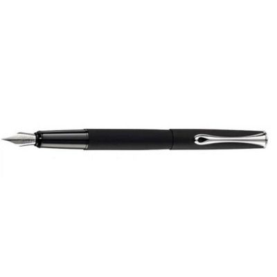Stilou Esteem, cu penita F, din otel inoxidabil - black Barley