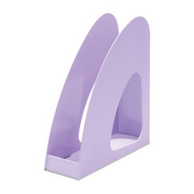 Suport vertical plastic pentru cataloage Re-Loop, PP reciclat - violet pastel