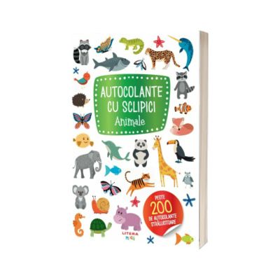 Autocolante cu sclipici. Animale